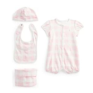 Ralph Lauren Childrenswear
Baby Girls Plaid 4-Piece Gift Set Size 6 Months